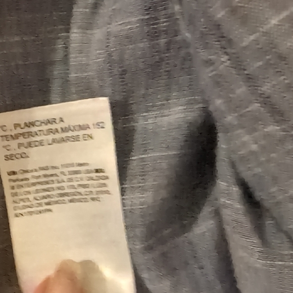 Chico's Navy and White Striped Linen Jacket - Picture 9 of 11